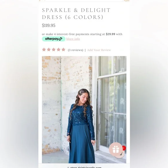 Dainty Jewells sparkle and delight dress large - Picture 2 of 3